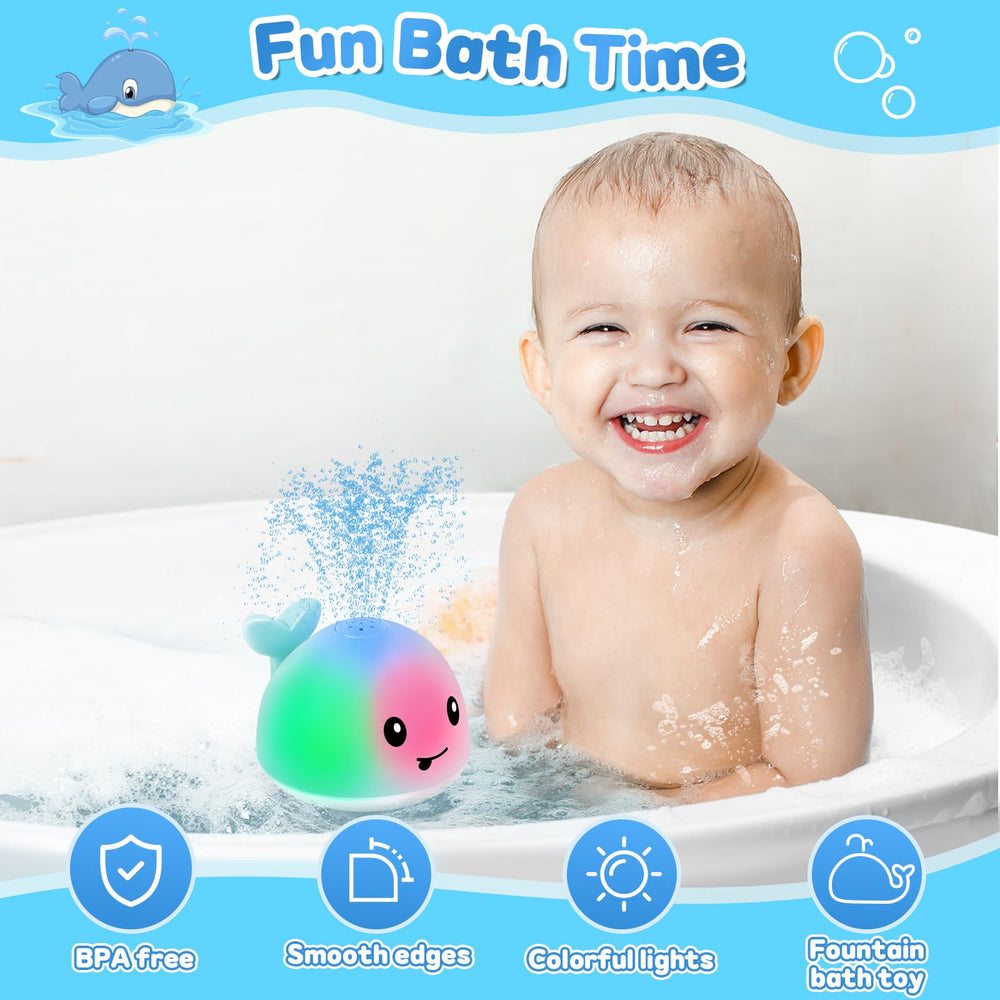 Gigilli bath toy for ages 1-3 enhances hand-eye coordination and color recognition.