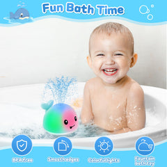 Gigilli bath toy for ages 1-3 enhances hand-eye coordination and color recognition.