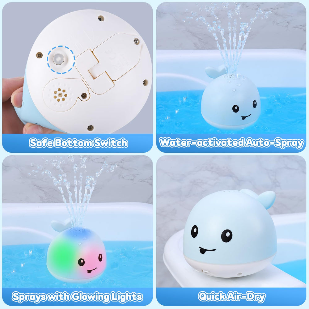 Gigilli light-up bath toy sparks curiosity during baby bath sessions.