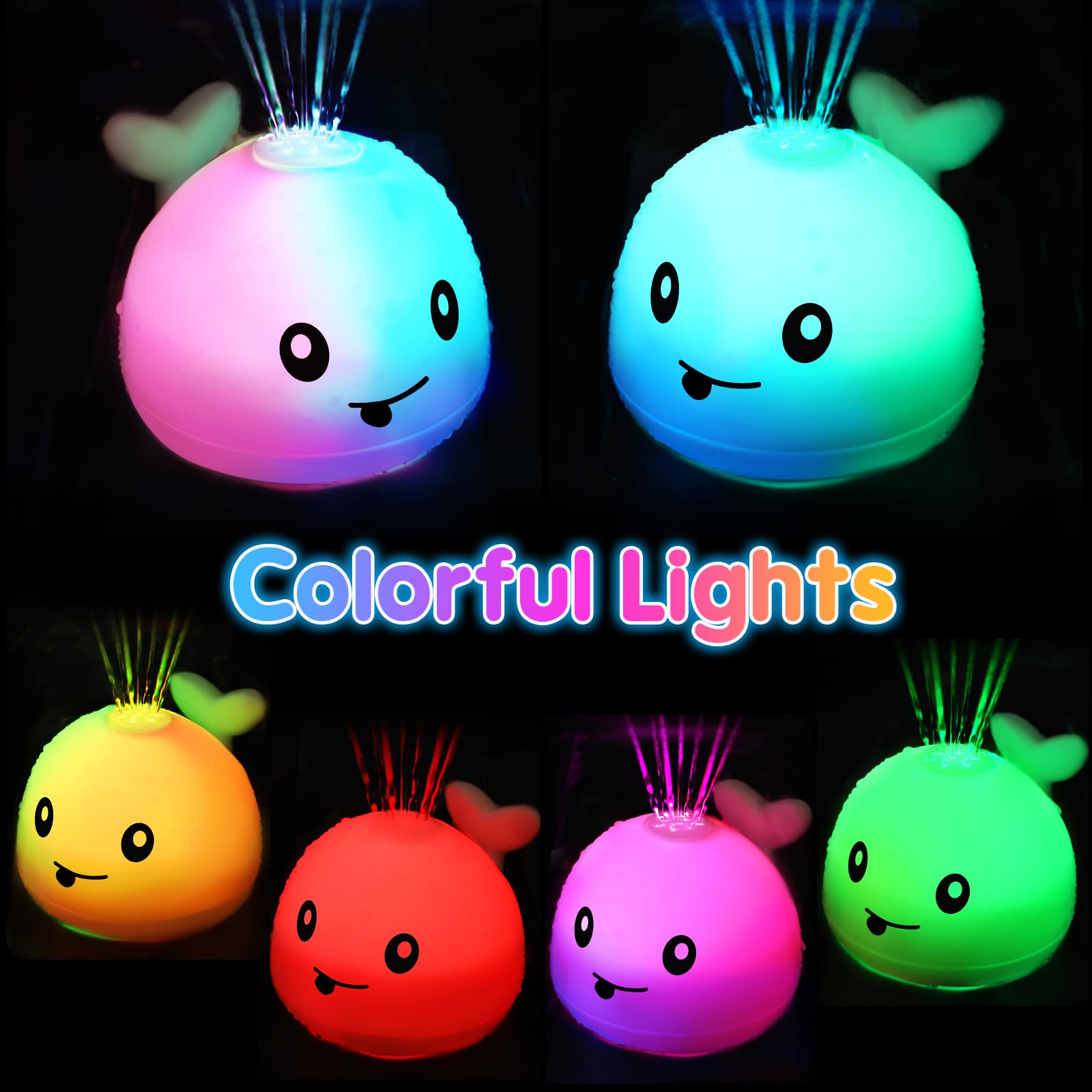 Gigilli bath toy rechargeable, double-layer waterproof design supports long-lasting play.