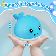 Gigilli Whale Bath Toy works in tub, pool, or water table for versatile play