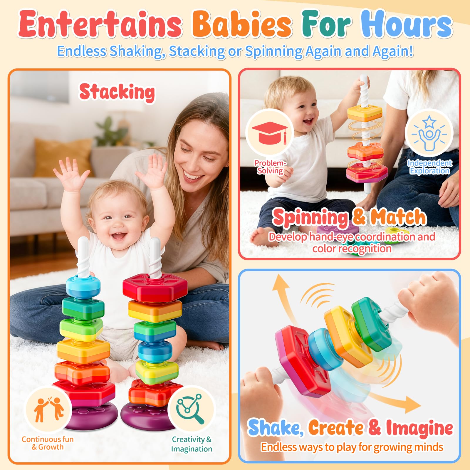 Gigilli Christmas gift toddler toy ideal for 1-year-olds and up.