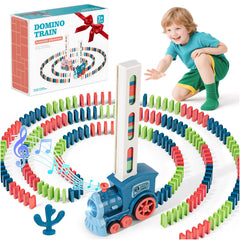 Gigilli domino train toy front view with bright dominos for engaging play
