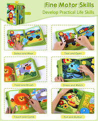 Gigilli lacing-buttons-zippers task enhances finger dexterity and concentration.