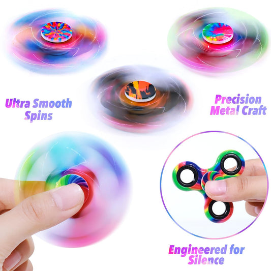 Gigilli metal fidget spinner with stainless bearings enables whisper-quiet spins.