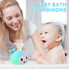 Gigilli whale bath toy suitable for tub, pool, and beach.