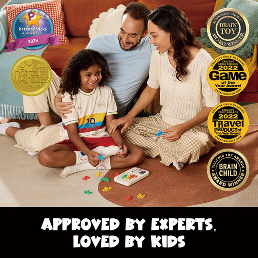 GiiKER Super Blocks color-pieces demonstrate vibrant components aligning with clues for screen-free fun.