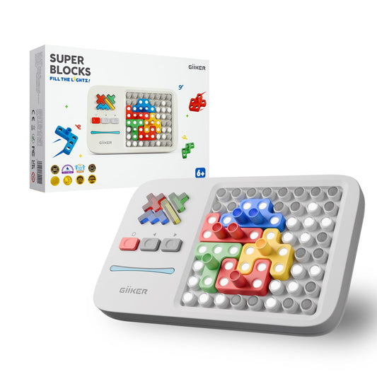 GiiKER Super Blocks start-grid shows the color pattern challenge for focused play.