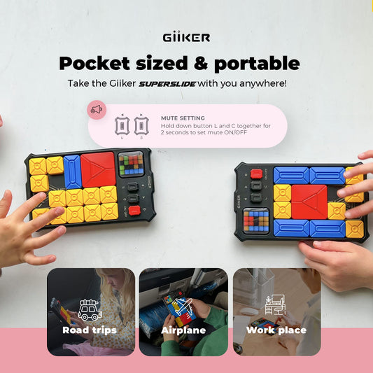 GiiKER Super Slide demonstrates 500+ challenges for problem-solving practice
