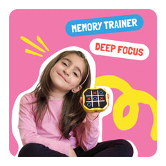 GiiKER Tic Tac Toe Bolt pink compact handheld for on-the-go fun.