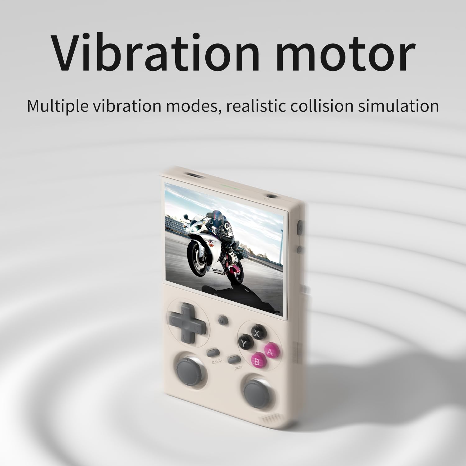 GiipGoop G350 64GB storage slot supports expansion up to 256GB for more games.