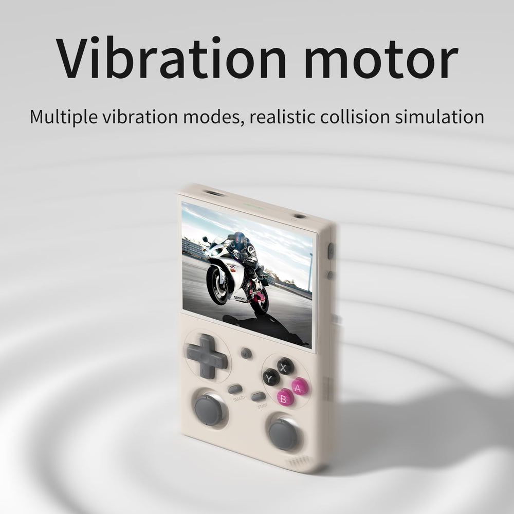 GiipGoop G350 64GB storage slot supports expansion up to 256GB for more games.