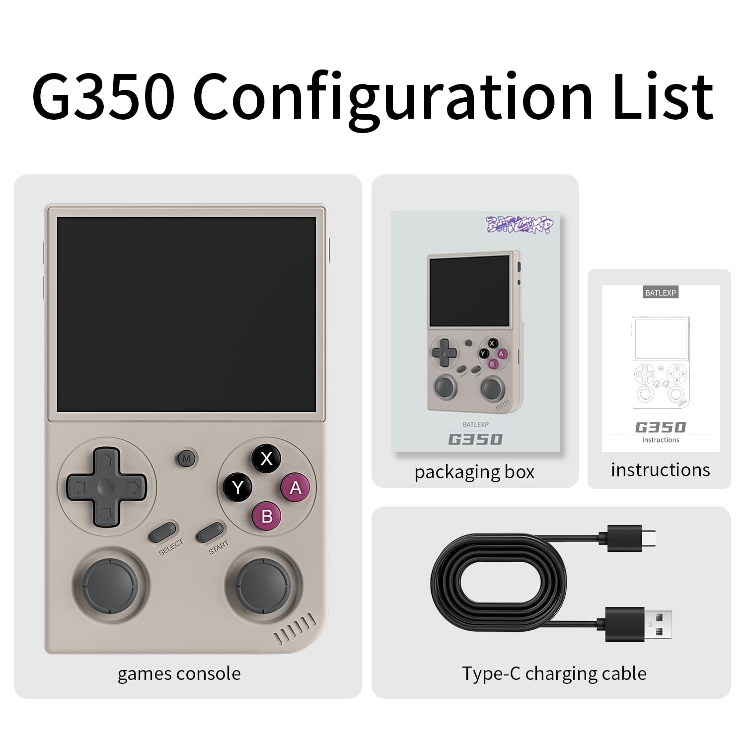 GiipGoop G350 battery life up to seven hours of playtime on the go.