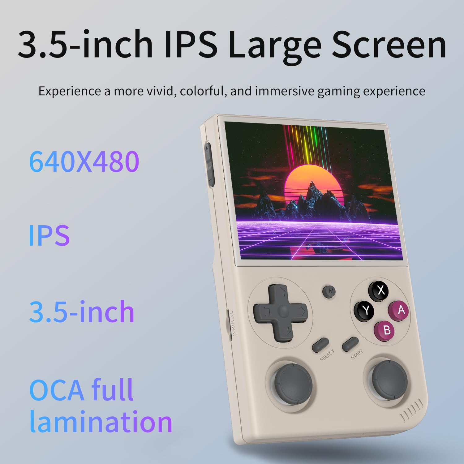 GiipGoop G350 side controls enabling comfortable one-handed play.