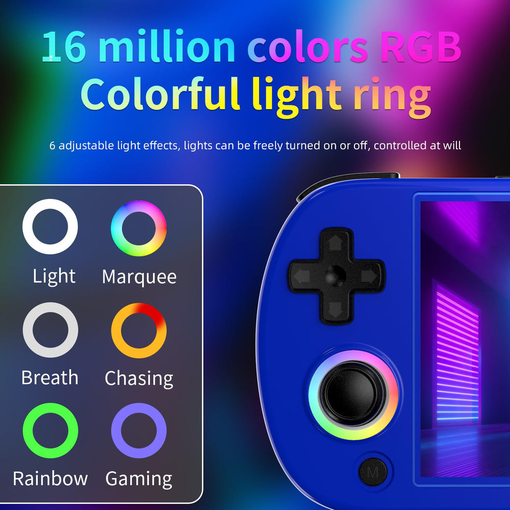 GiipGoop RG40XX H compact pocket-friendly design fits easily for gaming anywhere.