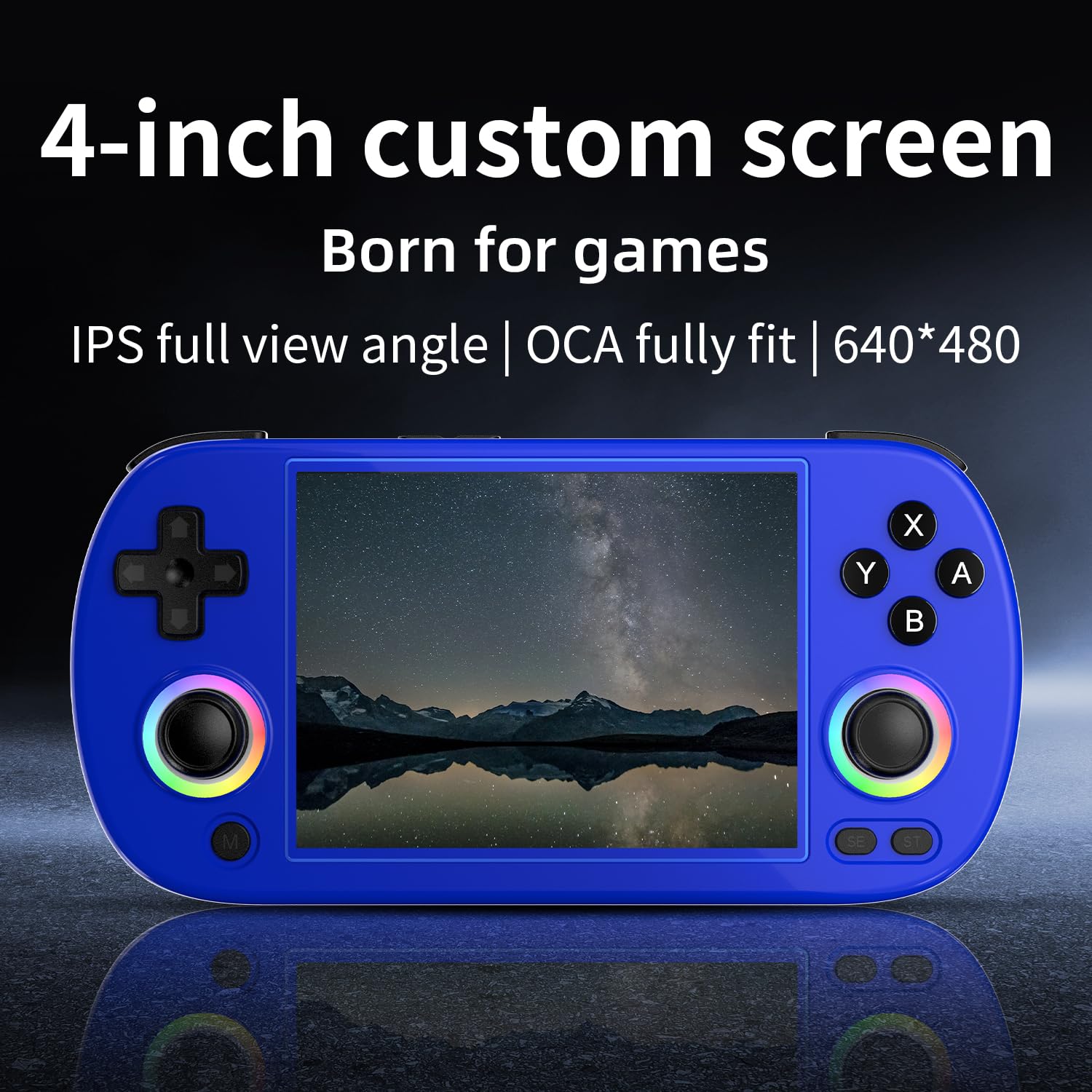 GiipGoop RG40XX H upgraded quad-core chip for smooth retro gameplay.