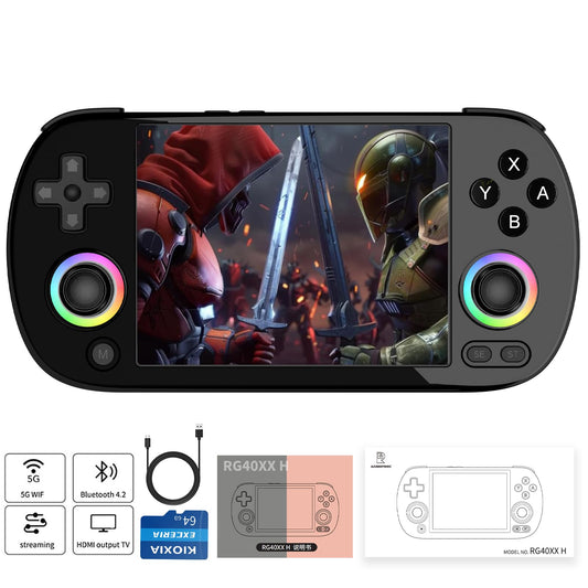 GiipGoop RG40XX H front view showcases portable retro gaming on the go.