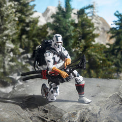 G.I. Joe Storm Shadow backpack and quiver for ready archery displays.