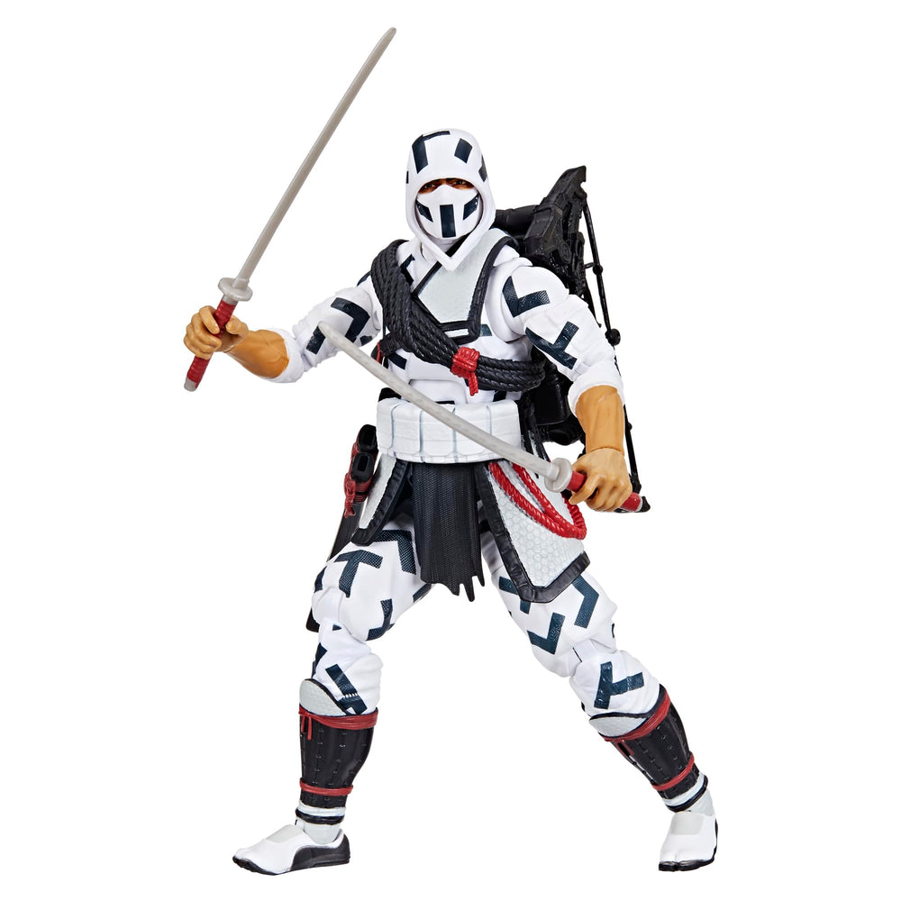 G.I. Joe Storm Shadow packaging art highlights collectible window display.