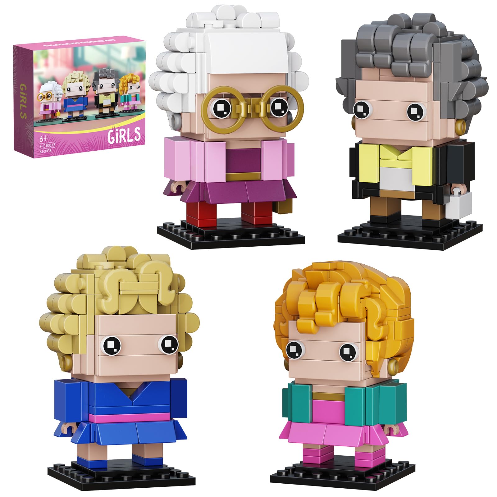 GIKCFSTBLA The Golden Lady blocks set for imaginative play and display