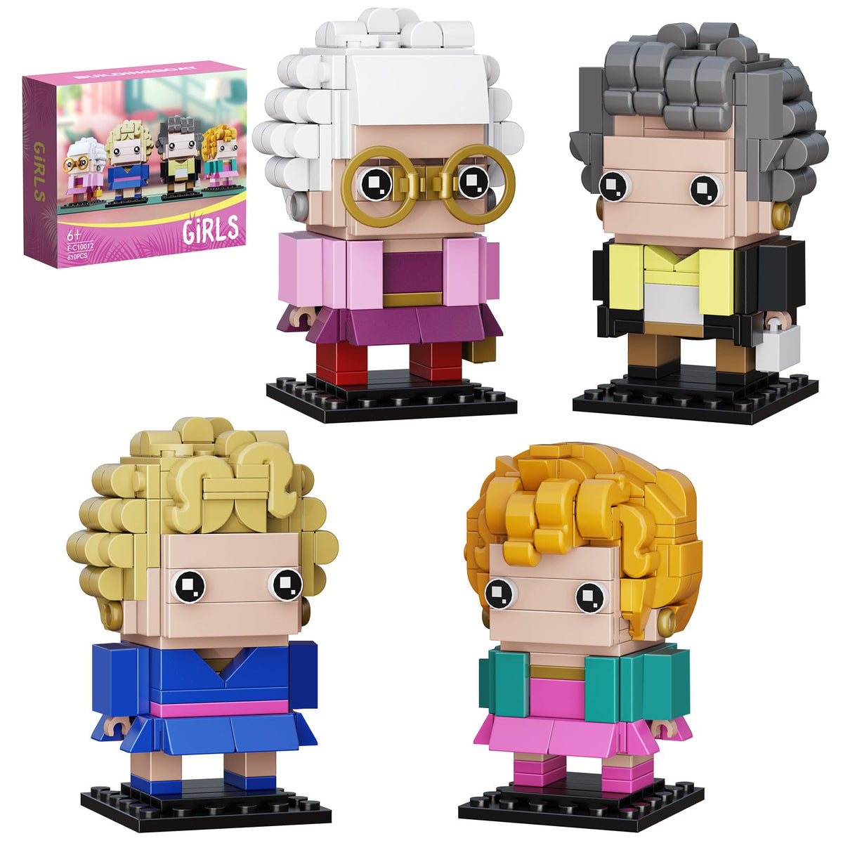 GIKCFSTBLA The Golden Lady blocks set for imaginative play and display