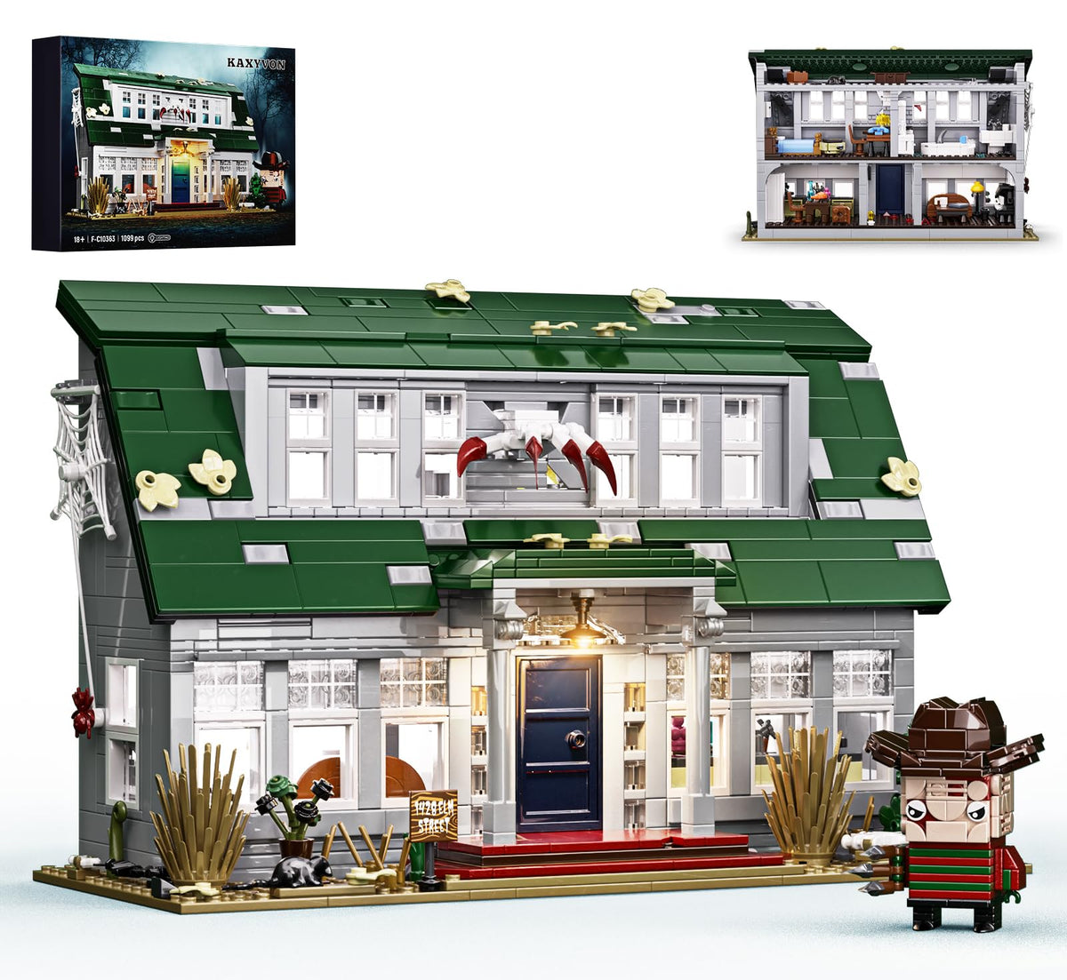 GIKCFSTBLA Halloween Nightmare House front view showing detailed architecture for display