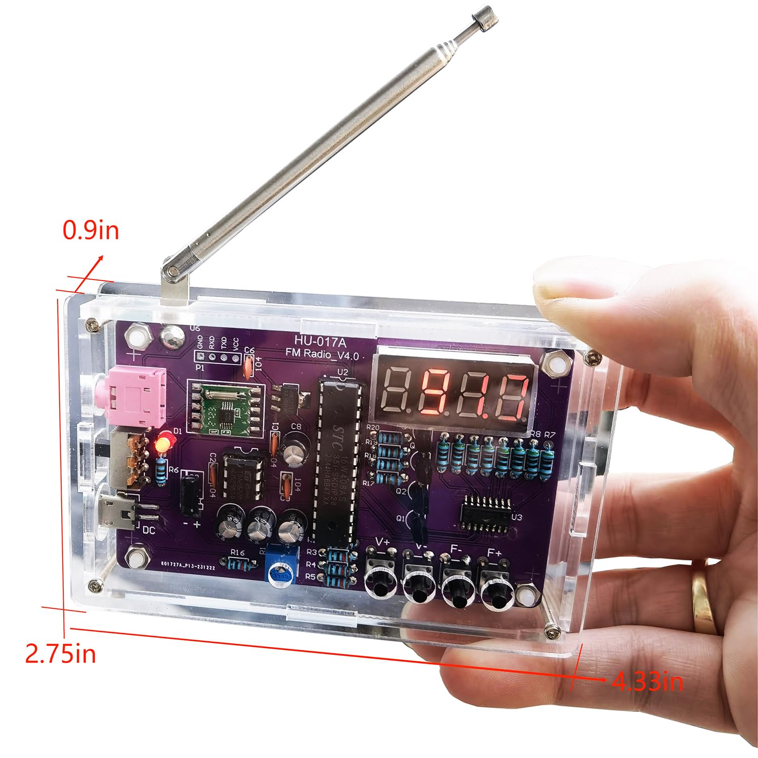 Gikfun FM Radio Kit in use during a classroom session for teaching