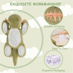 GILFWM dinosaur weighted paws detail demonstrates even pressure for cozy play.