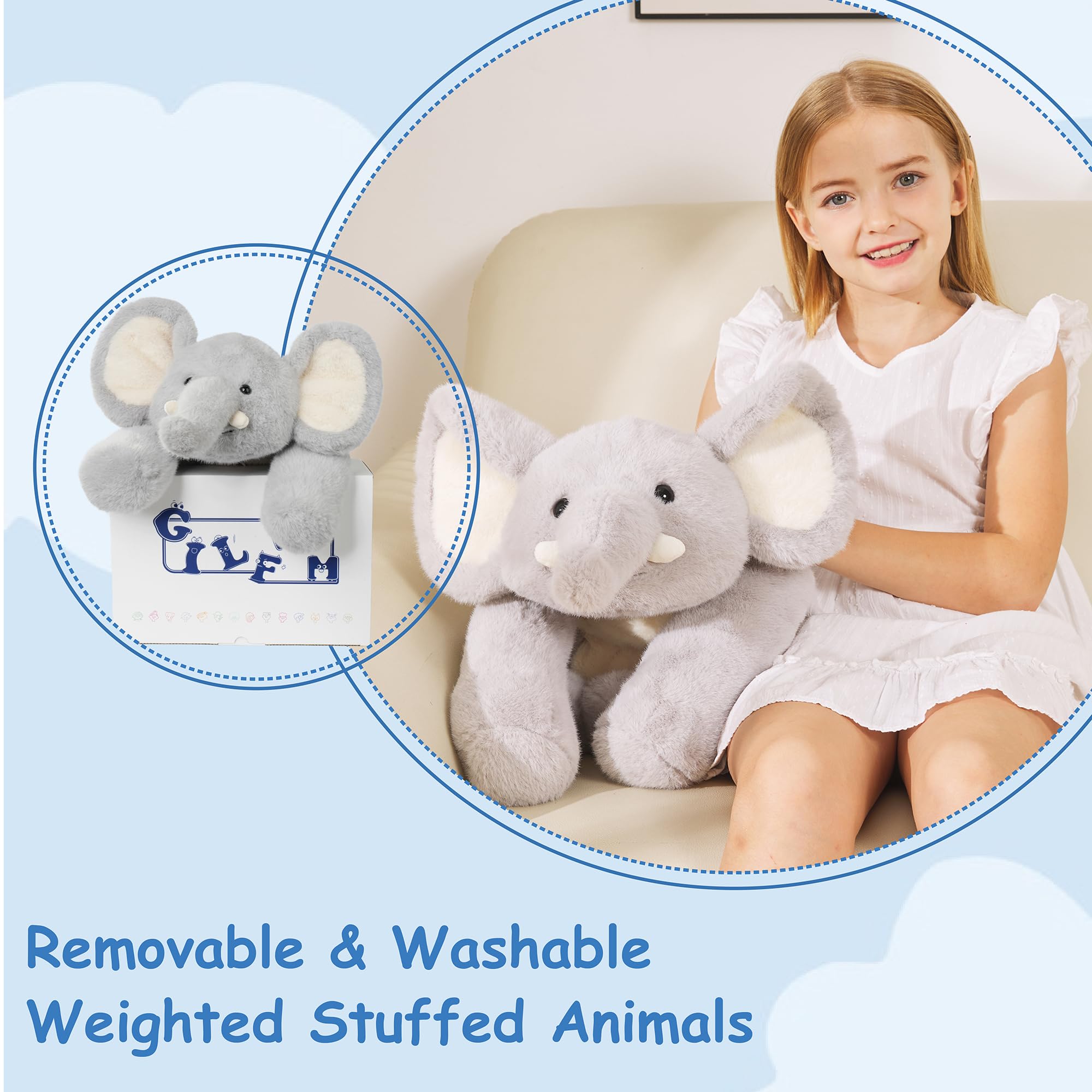 GILFWM Elephant Plush packaged in an elegant gift box.