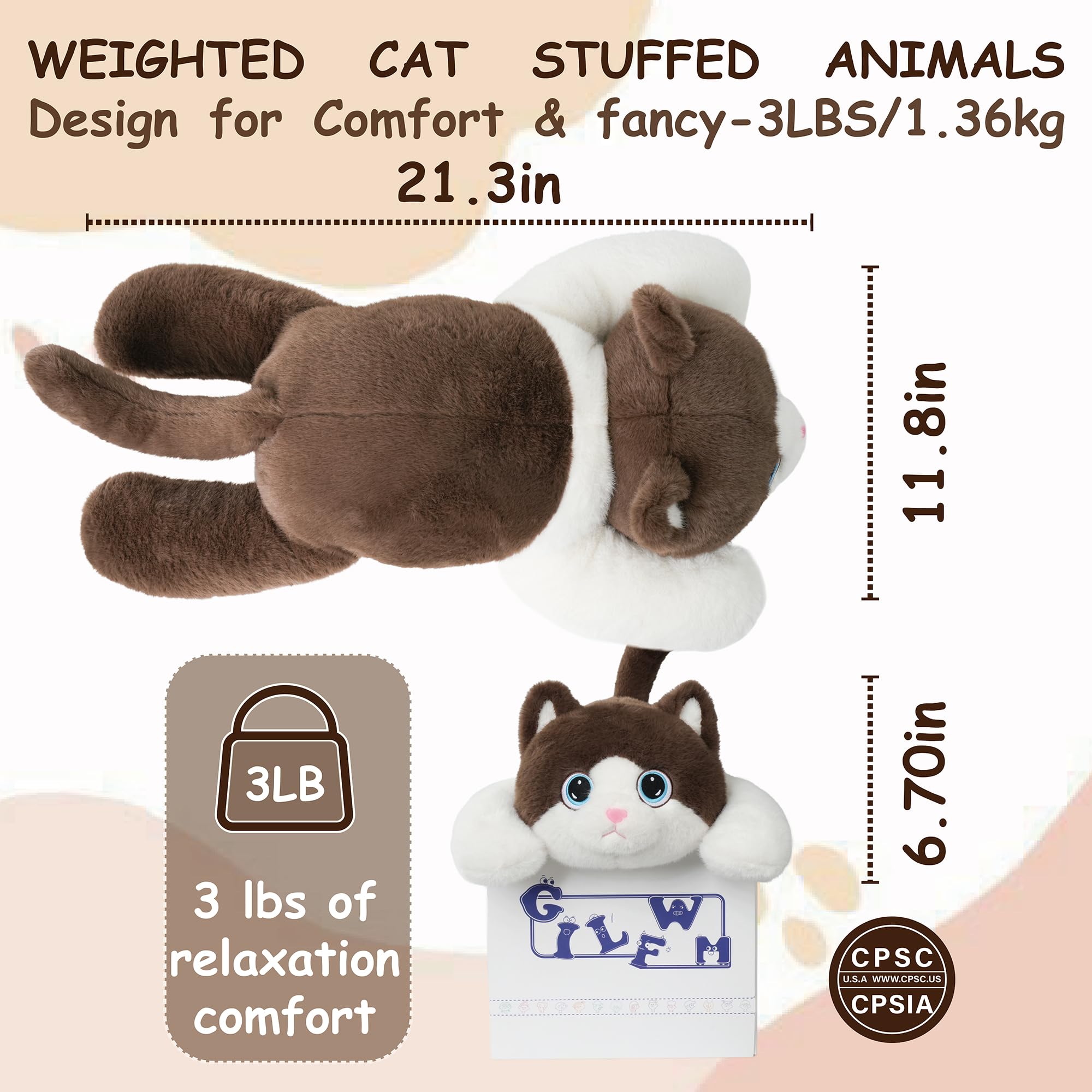 GILFWM weighted-cat-removable-inner-belly enables easy cleaning.