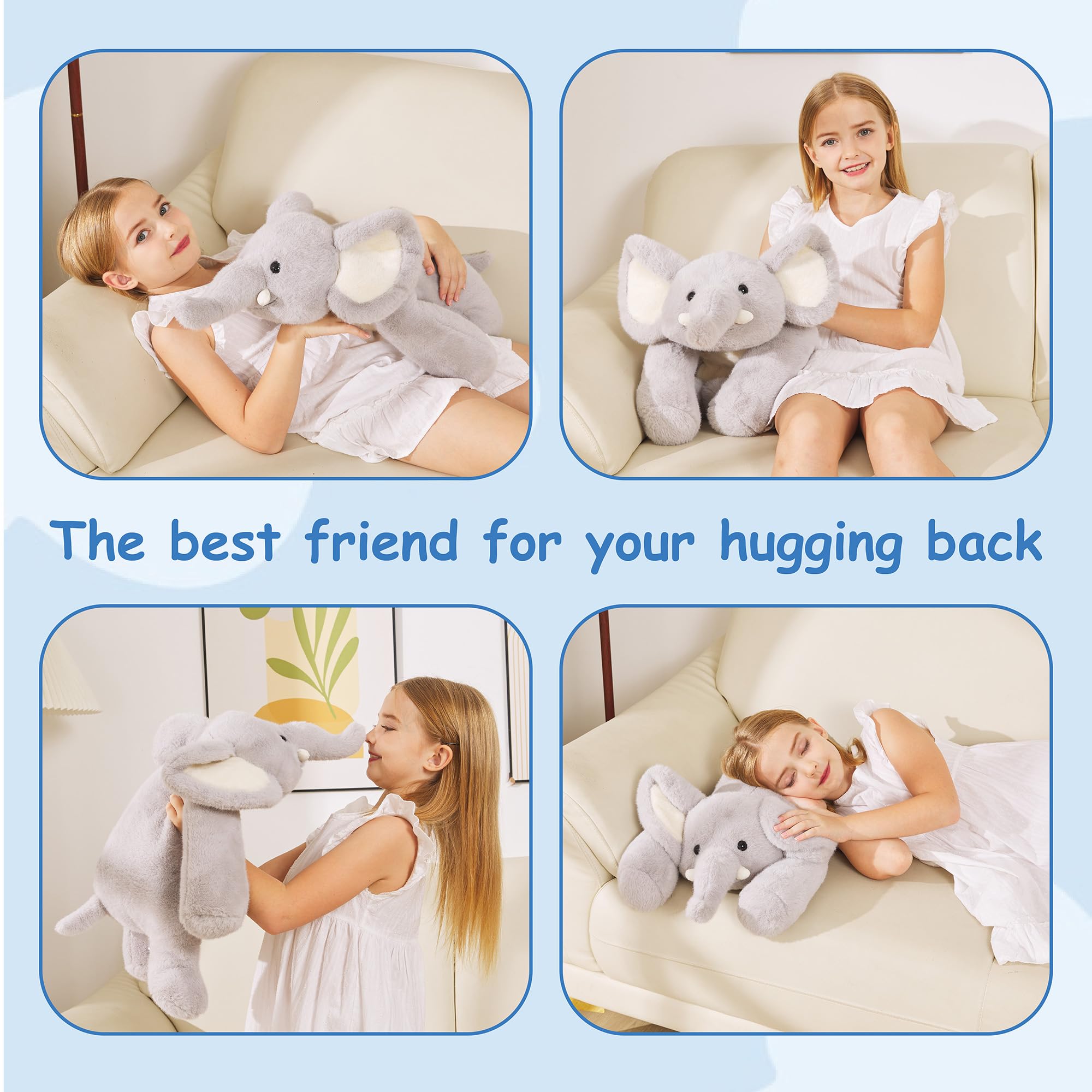 GILFWM packaging box presents a gift-ready elephant plush.