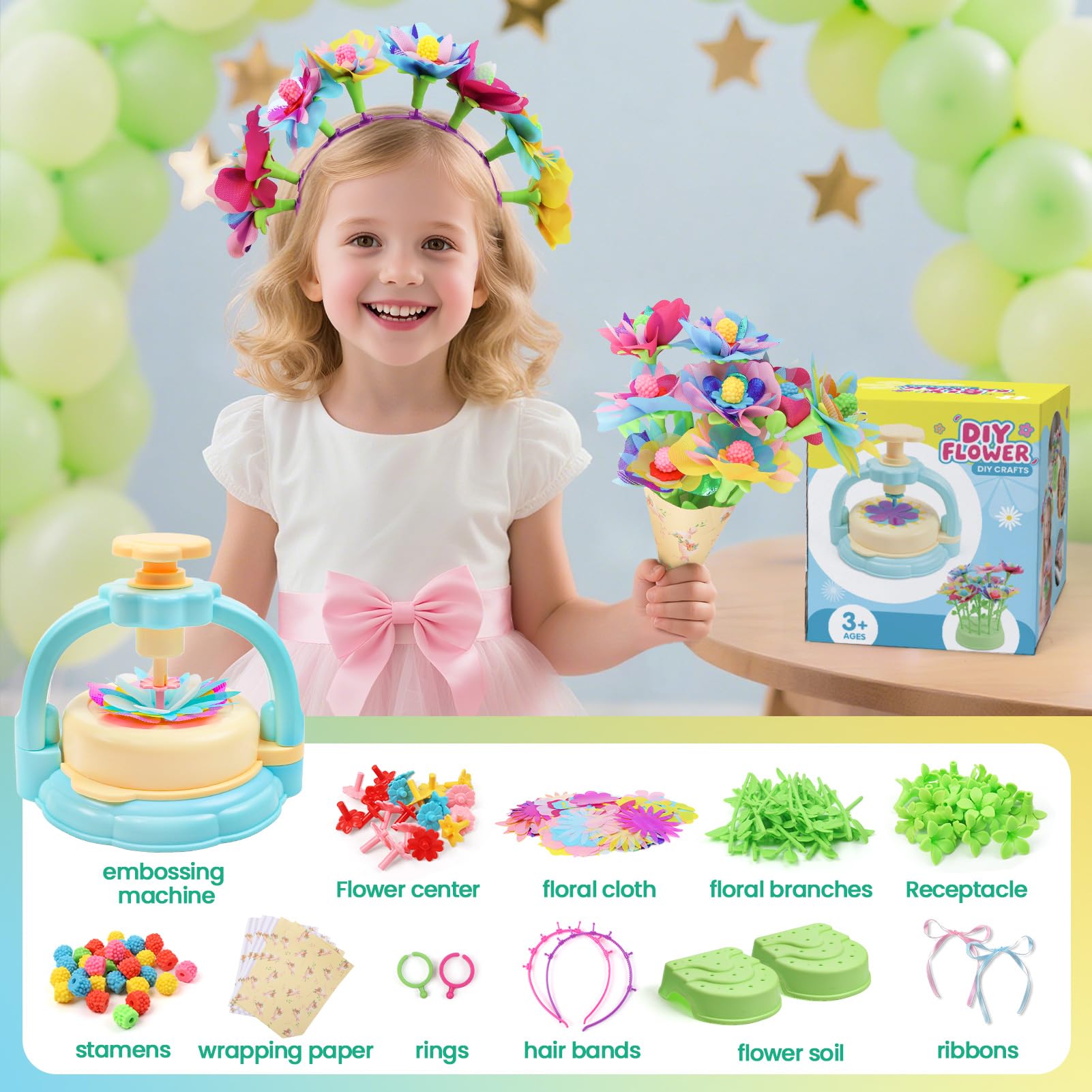 GILI Flower Craft Kit shows colorful stems for imaginative play.