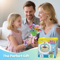 GILI Flower Craft Kit uses no glue for mess-free crafting.
