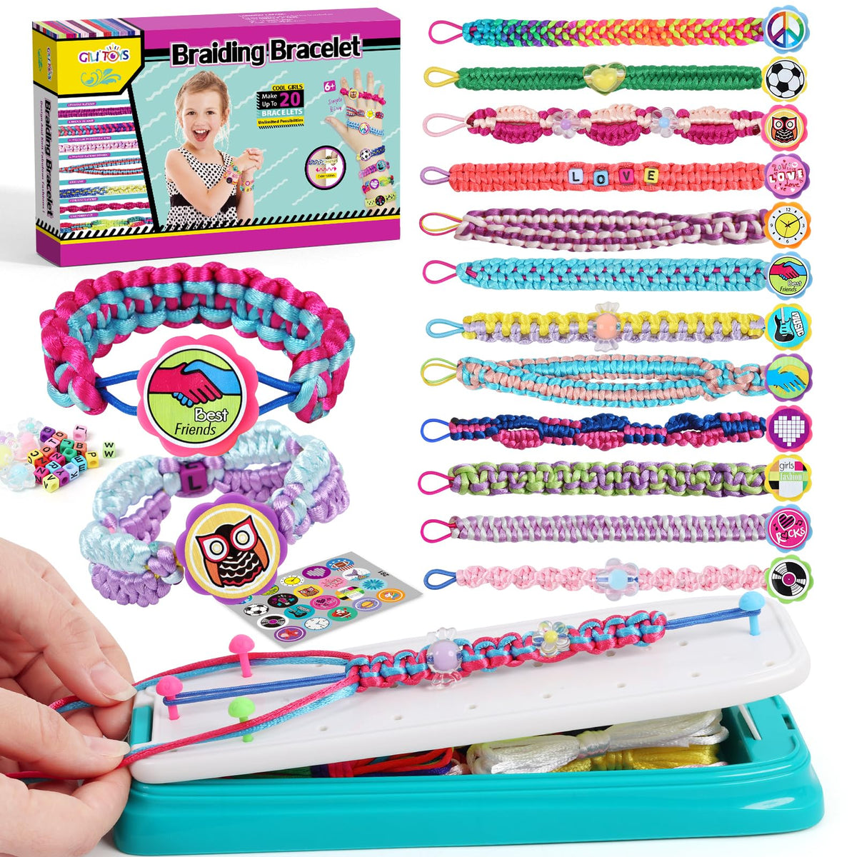 GILI friendship bracelet kit loom helps kids craft with ease