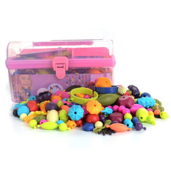 GILI Pop Beads kid snapping action showing easy snap design