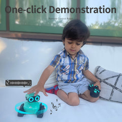 GILOBABY remote control robot shows dance moves for kids.