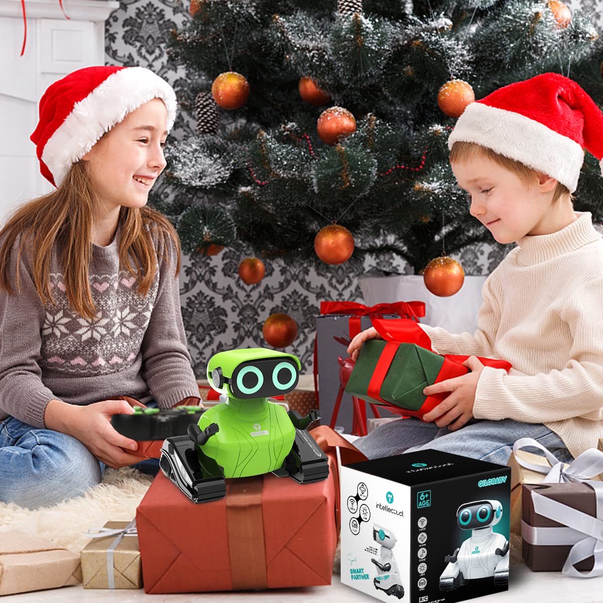 GILOBABY robot toy flexible arms create dynamic poses during play