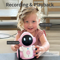 GILOBABY robot toy recording function captures a message up to 90 seconds.