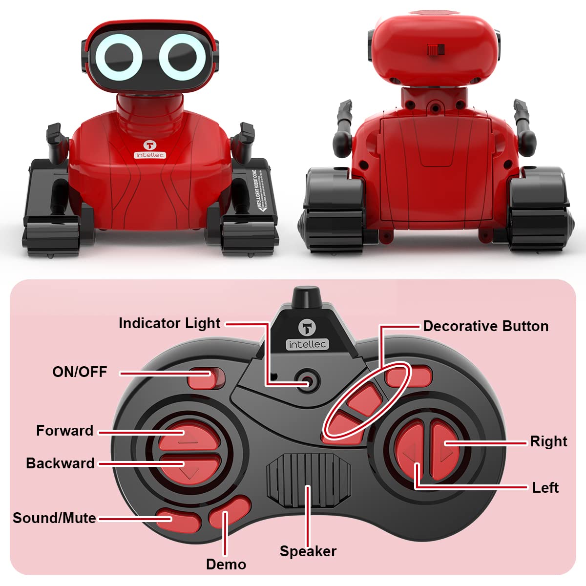 GILOBABY robot toy remote control guides actions and dances