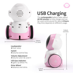 GILOBABY robot toy safety-focused ABS construction with BPA-free materials.