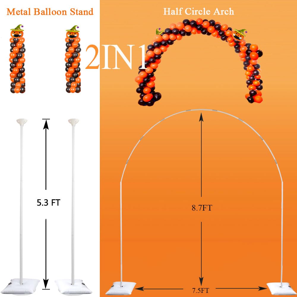 GIMCALO balloon arch stand with weighted water bag for stability outdoors