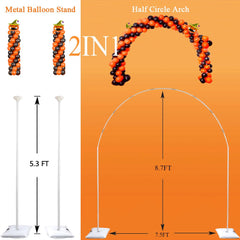 GIMCALO balloon arch stand with weighted water bag for stability outdoors