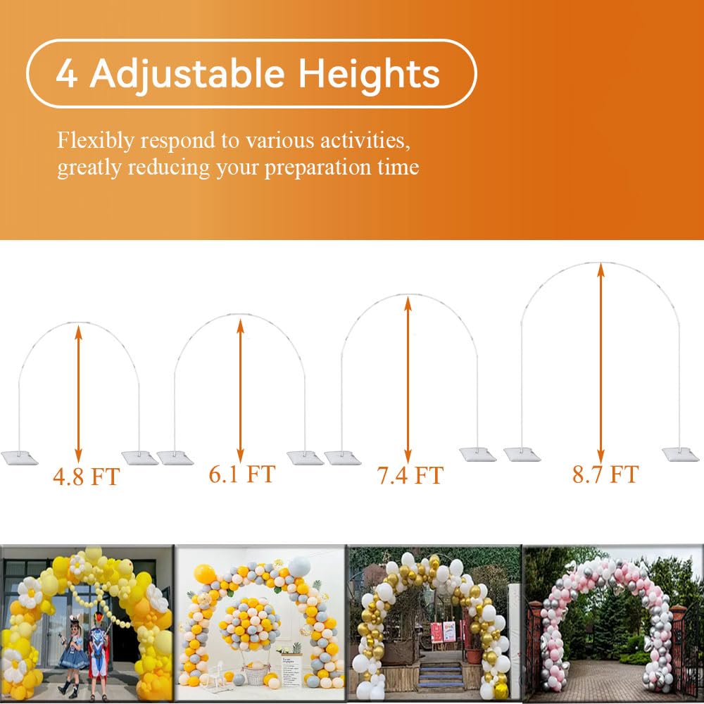 GIMCALO balloon columns assembled kit enables versatile decor options