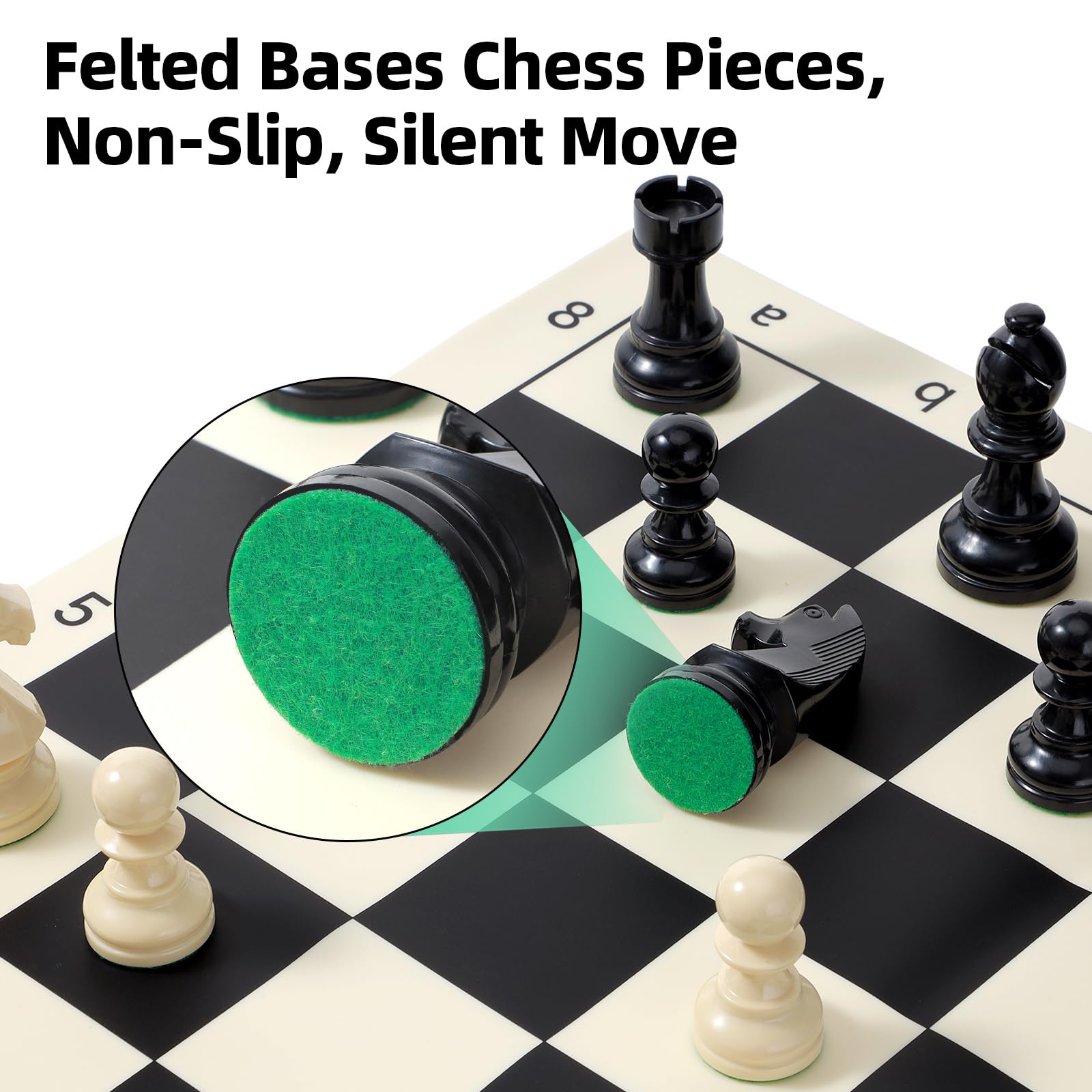 GINGHOWEN includes two extra queens for extended play options.