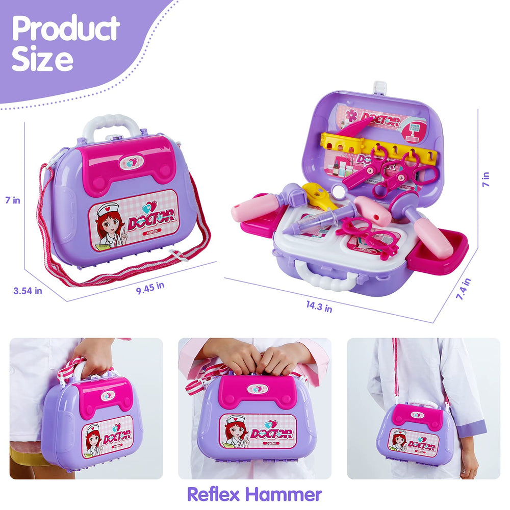 GINMIC doctor kit toddler thermometer promotes counting feelings and safe health checks during play.