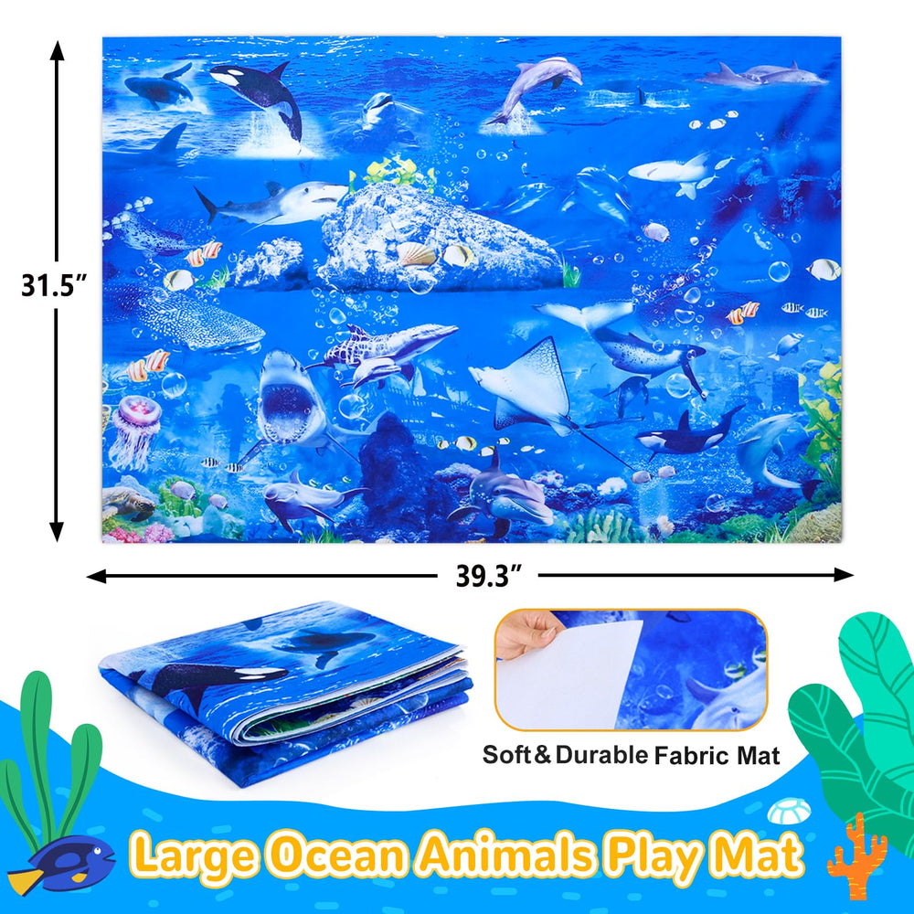 GINMIC sea turtle figure inviting curious discovery on the mat