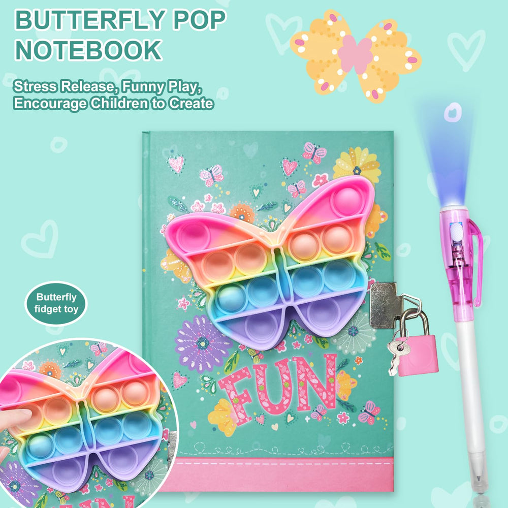 GINMLYDA invisible ink blue pen shown with diary for secret messages