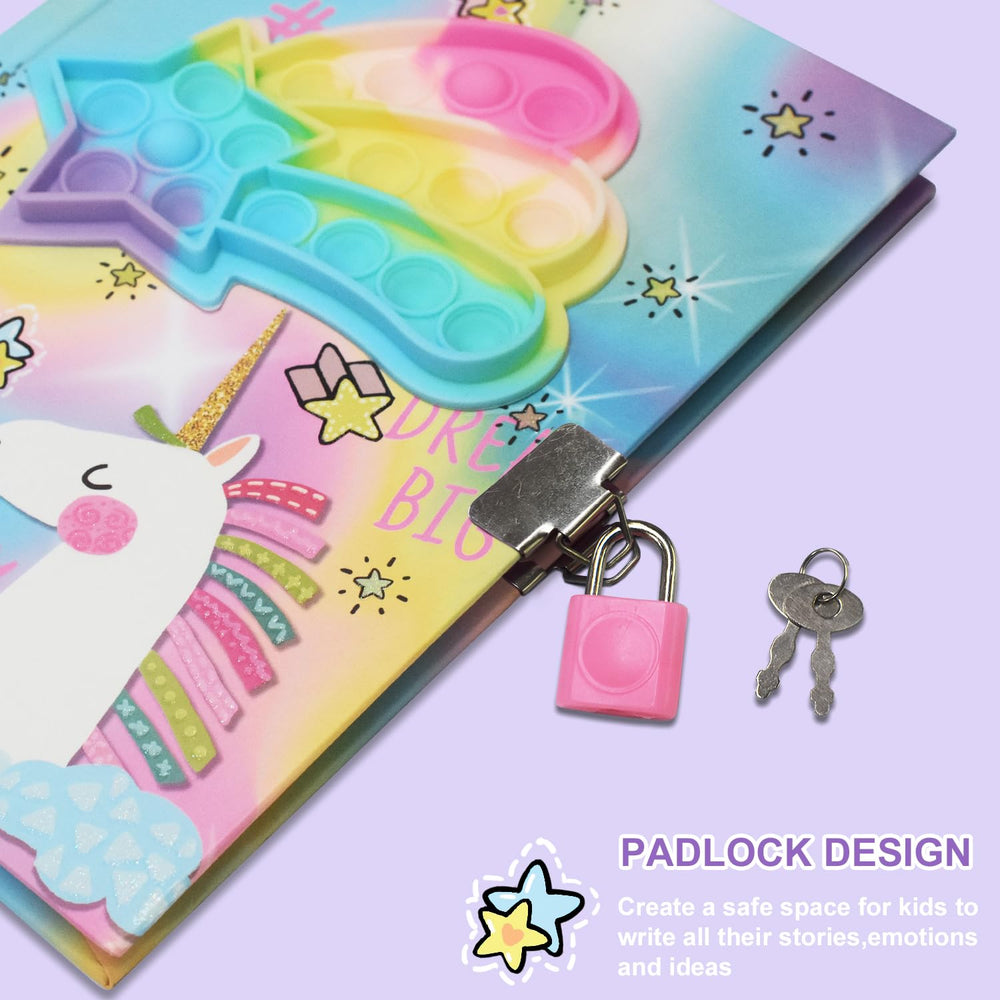 GINMLYDA Lock and keys set to protect diary entries and privacy.