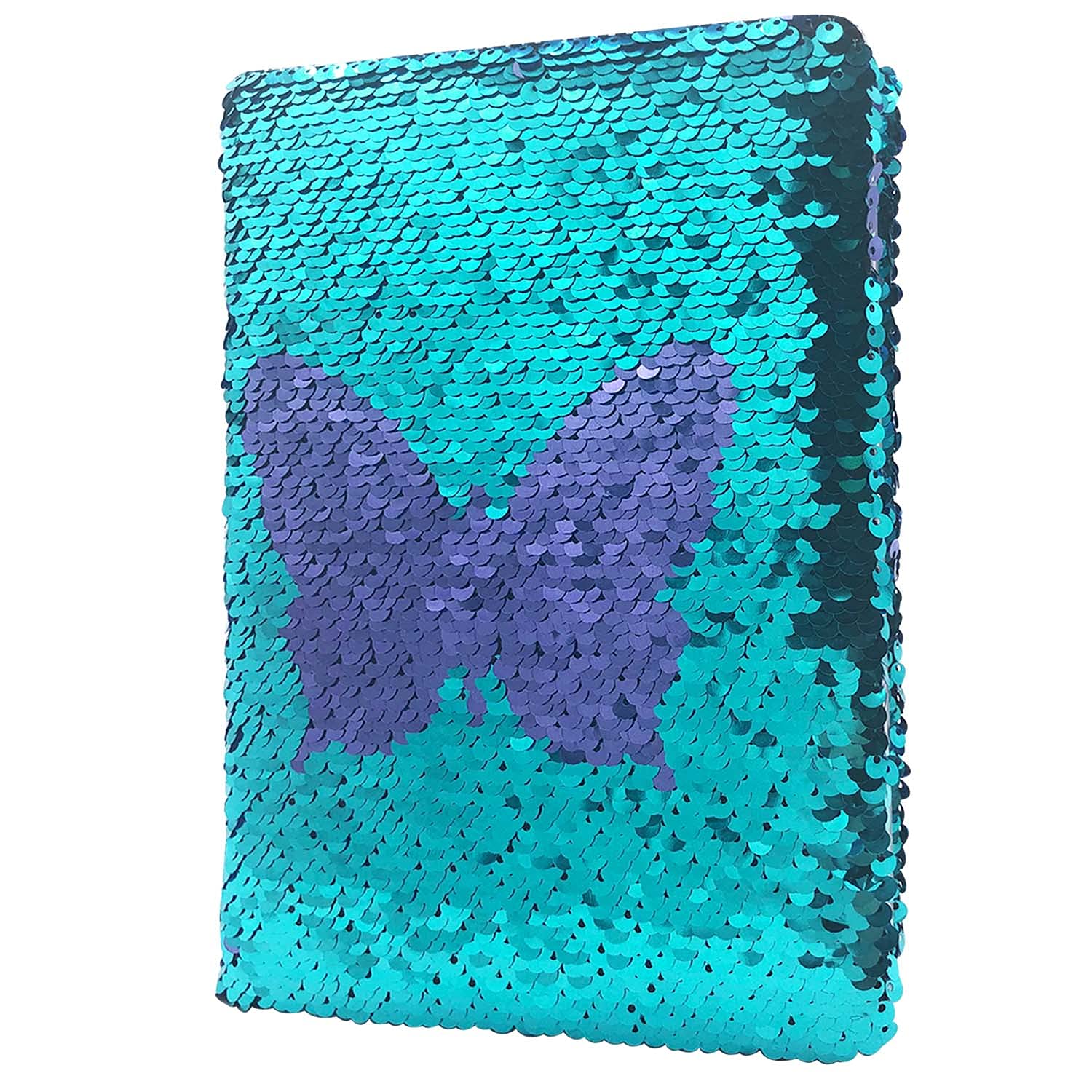 GINMLYDA Sequin Girls Journal cover with butterfly design, ideal for creative writing and doodling.