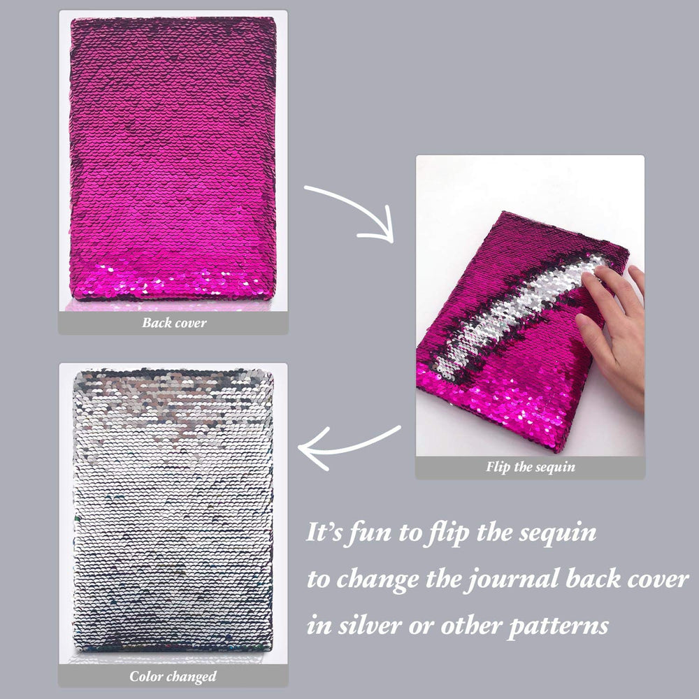 GINMLYDA Sequin Girls Journal durable design is kid friendly for daily use.